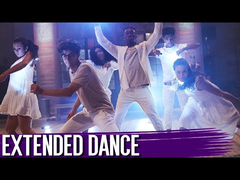 A-Troupe Dances with Flashlights in the Dark