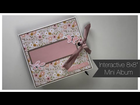 Interactive 8x8 Mini album - Project share - Baby/girl - pebbles peek a boo you girl