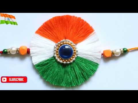 DIY Indian tricolor rakhi |Rakhi |Anchor Thread Rakhi |Rakhi Making|#Rakhi| #Rakshabandhan