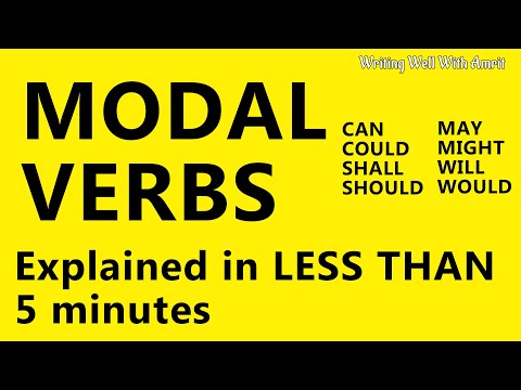 Modal verbs in English grammar explained in less than 5 minutes