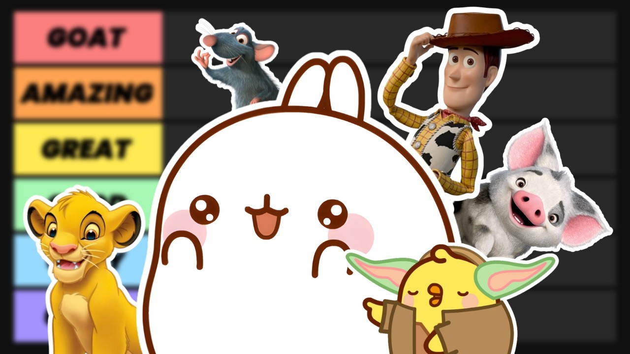 Ranking Disney & Pixar Movies with Molang and Piu Piu! 🏰🍿