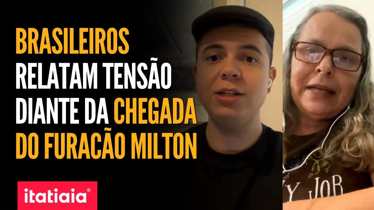 BRASILEIROS NA FLORIDA RELATAM MOMENTOS DE TENSÃO COM CHEGADA DO FURACÃO MILTON