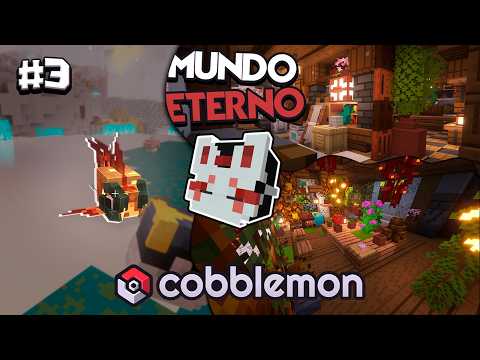 ENCONTREI o primeiro LENDÁRIO e TERMINEI a BASE no MUNDO ETERNO - MINECRAFT