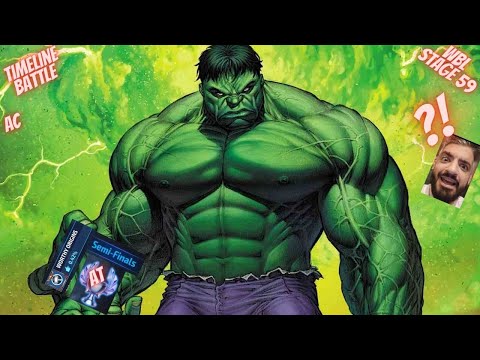 HULK T4 WENT ALLIANCE TOURNAMENT FINAL4  WITH NO DEATH  - TB / AC / WBL REVIEW | Marvel Future Fight
