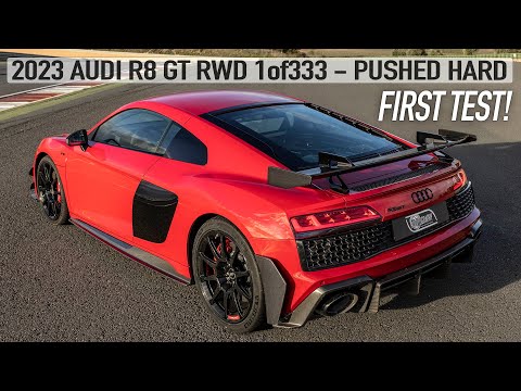 FIRST TEST! 2023 AUDI R8 GT RWD 1of333 - PUSHED HARD, DRIFTS, REVS, LAUNCHES etc! IN DETAIL