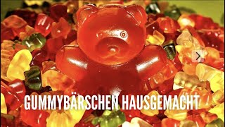 GummiBärschen HausGemacht ohne gelatine//Gummy bear without gelatine.
