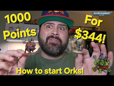1000 pts or Warhammer 40K Orks for $344 in 2025! Combat Patrol, Kill Team, and easy kitbashes