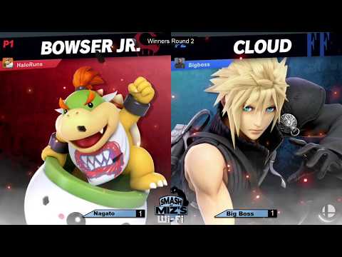 Smash @ Miz's WiFi 2 - Nagato (Bowser Jr.) vs. Big Boss (Bowser, Cloud) Winners Round 2