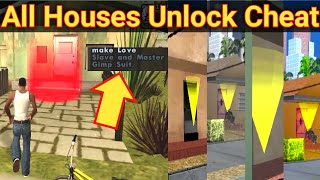 All Houses and Shops Unlock Cheats in GTA San Andreas || All Location Unlocked in GTA San