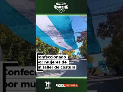 Argentina desplegó la bandera más larga del país. #PalcoNorte