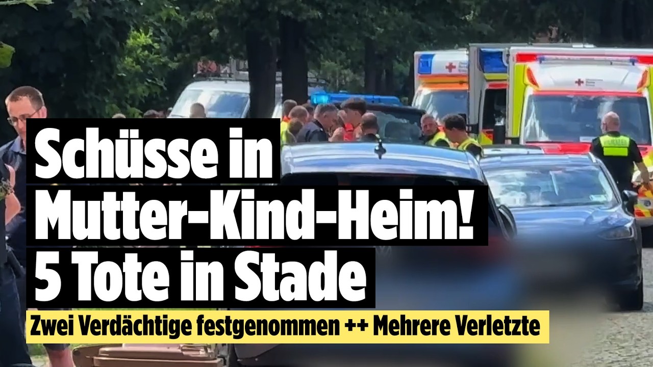 Tödliche Schüsse in Stade: Fünf Menschen tot – zwei Verdächtige festgenommen