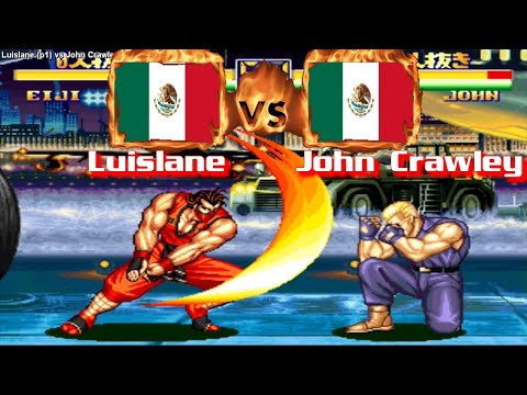 Art of Fighting 2 - Luislane (MEX) VS (MEX) John Crawley [aof2] [Fightcade] アートオブファイティング2
