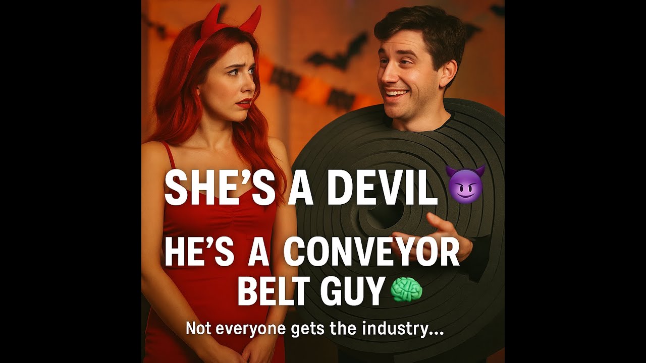 When a Conveyor Belt Guy Crashes a Halloween Party 😈🦇