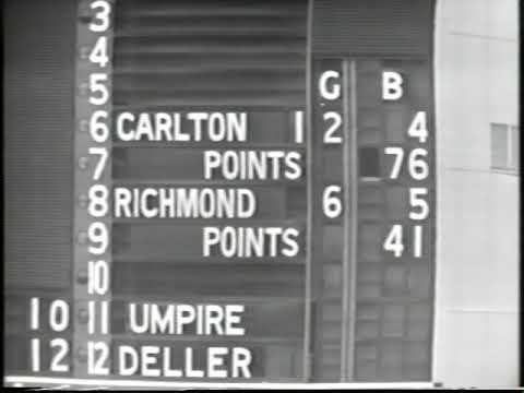 1972 VFL GRAND FINAL 2nd qtr CARLTON  v RICHMOND