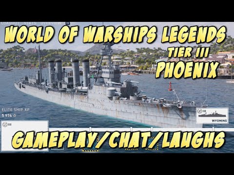 World of Warships legends: American Phoenix Tier III cruiser