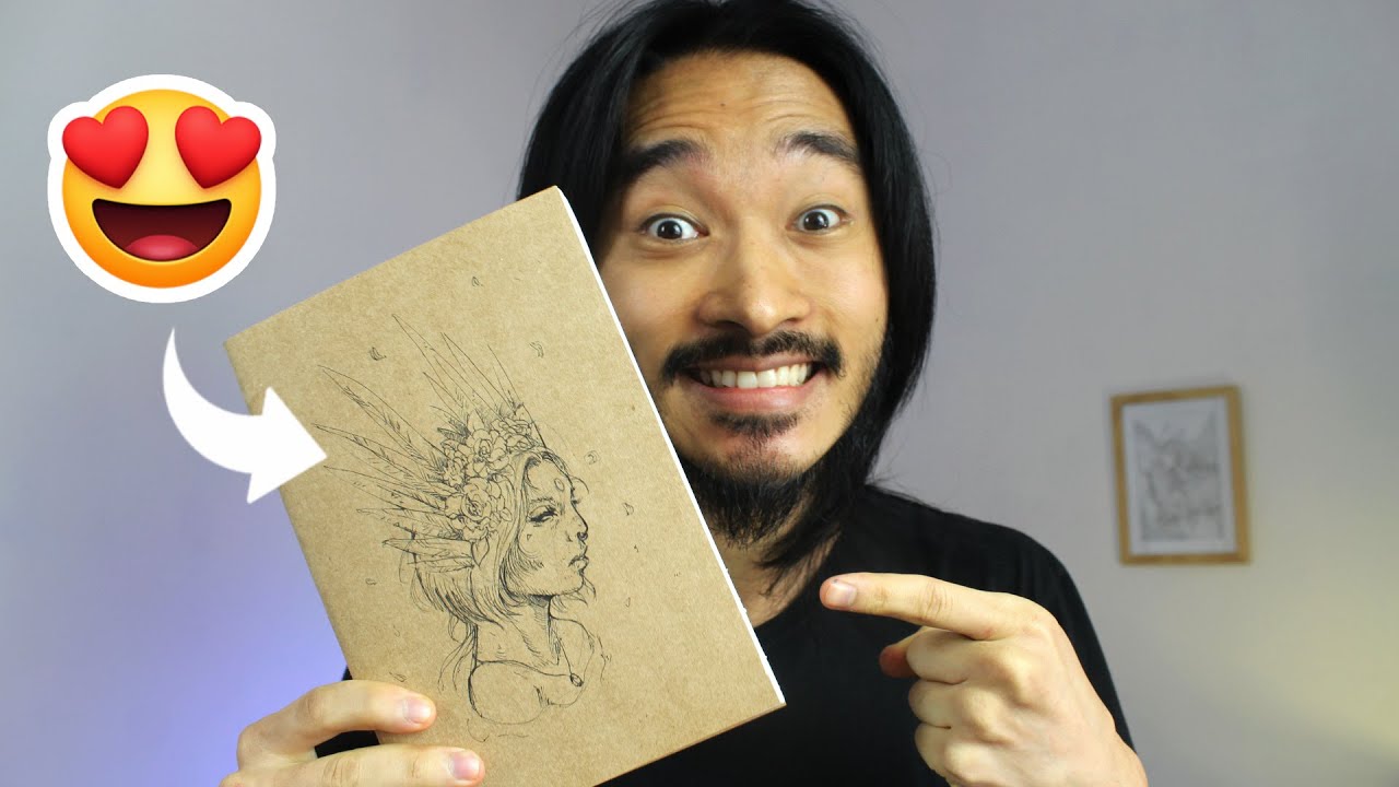 Como fazer um Sketchbook para Desenho SIMPLES com Capa Customizada 📓 Tutorial Passo a Passo DIY