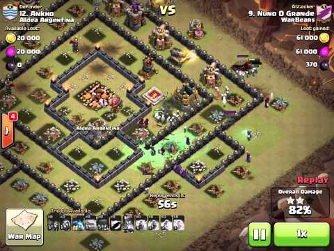 th10 - 3 star stoned gowiwi - vs aldea argentia - (Nuno O Grande)