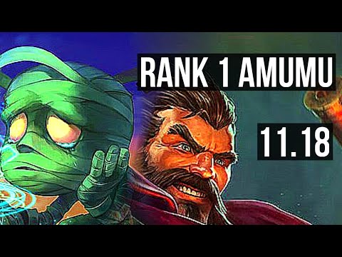 AMUMU vs GRAVES (JUNGLE) | Rank 1 Amumu, 5/2/10 | BR Challenger | v11.18