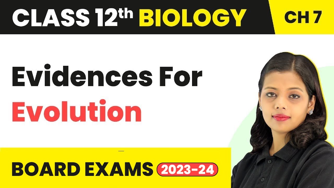 Evidences For Evolution - Evolution | Class 12 Biology (2022-23)