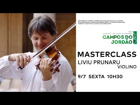 #FestivaldeCamposdoJordão MASTERCLASS VIOLINO: Liviu Prunaru