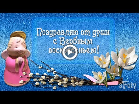 Поздравляю с Вербным воскресеньем!