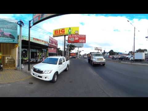 Tráfico vehicular de Managua en 360°