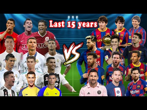 Messi vs Ronaldo All Career 2010   2024 Barcelona Real Madrid PSG Man UTD Juventus