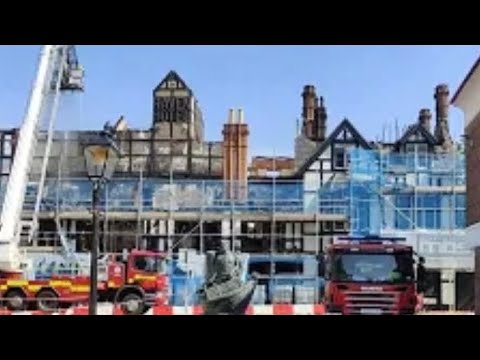 Historic Raven Hotel[C16th]: Fire Brigade in  Attendance! 