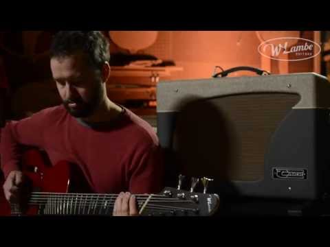 Wes Lambe 8GT 2013 - Novax-style Charlie Hunter 8 String Fanned Fret Dual Output Hollow Guitar/Bass image 26