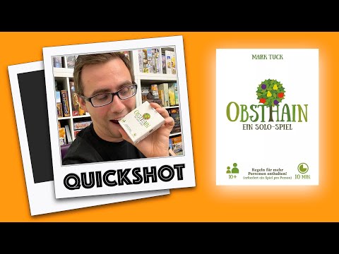 #Quickshot - Obsthain (Boardgame Circus 2021) | Solitärer Obstanbau - wirklich gut?