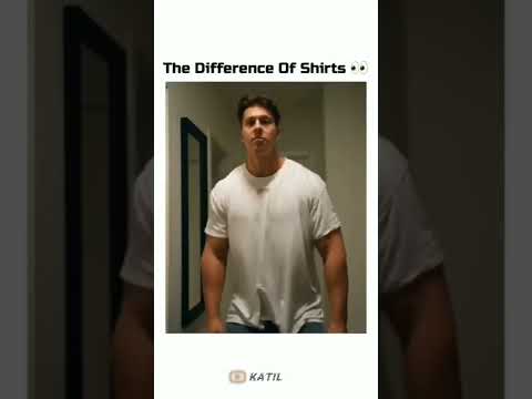 Full size t shirt vs half size Bicep difference 😍 bodybuilder motivation 🔥#shorts