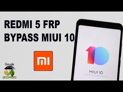 REDMI 5 FRP BYPASS MIUI 10