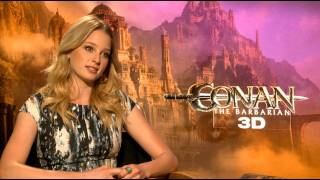 'Conan the Barbarian' Rachel Nichols 'Not My Boobs' Interview video