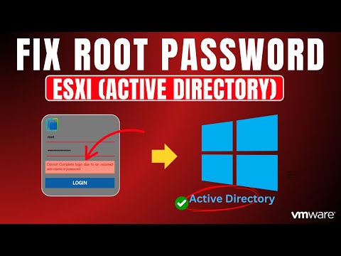 Forgot Your ESXi Root Password? AD Method FIX (Safe Enterprise Reset Guide)