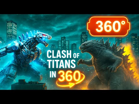 360 / VR Godzilla VS Mechagodzilla Epic Fight Battle - Fan Made Animation Video