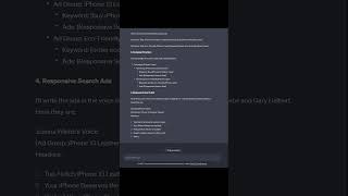 How I Create Ad Campaigns in ChatGPT4 (steal my prompts) #shorts