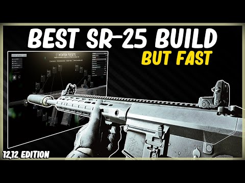 BEST SR-25 META BUILD BUT FAST - EFT ESCAPE FROM TARKOV - HIGH ERGO LOWEST RECOIL 7.62X51 - 12.12
