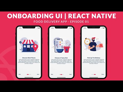 Intro / Onboarding Screens - React Native | Food Delivery App - Ep_01