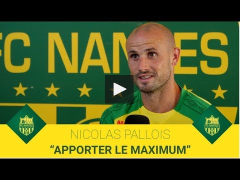 Nicolas Pallois : "Apporter le maximum"