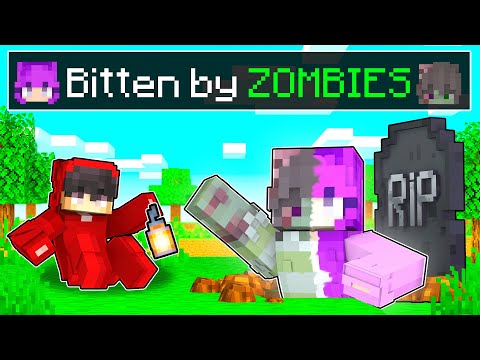 BITTEN by ZOMBIES In Minecraft!