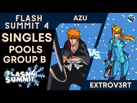 AFM Azu (Ichigo) vs AFM Extrov3rt (Zero Suit Samus) - SSF2 Pool B - Flash Summit 4