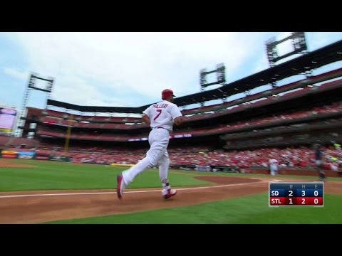 SD@STL: Holliday belts a solo smash to left field