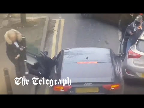 Moment a police officer is hit by car during drug deal sting operation