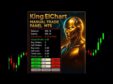 Video King ElChart Manual Trade Panel
