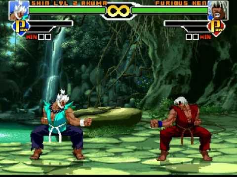 SWG Mugen - Shin LVL 2 Akuma vs Furious Ken