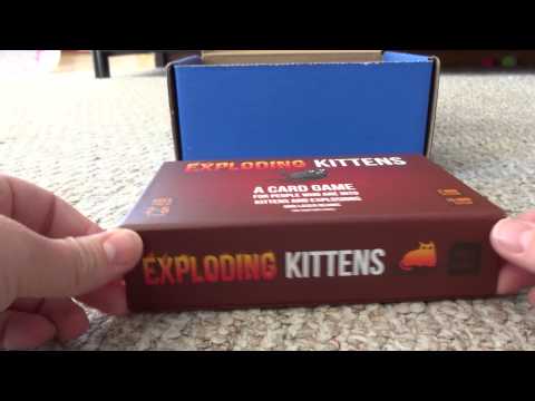 Exploding Kittens Card Game Unboxing