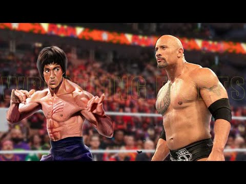Bruce Lee vs The Rock Match Wrestling Fights