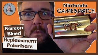 Donkey Kong 2 GAME & WATCH with screen bleed AND in need of NEW POLARIZERS | Can I FIX It?