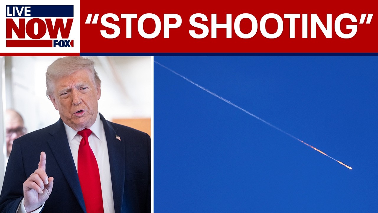 Trump says Israel and Iran must immediately "stop shooting"