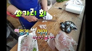 쏘가리 회 뜨기 2편.